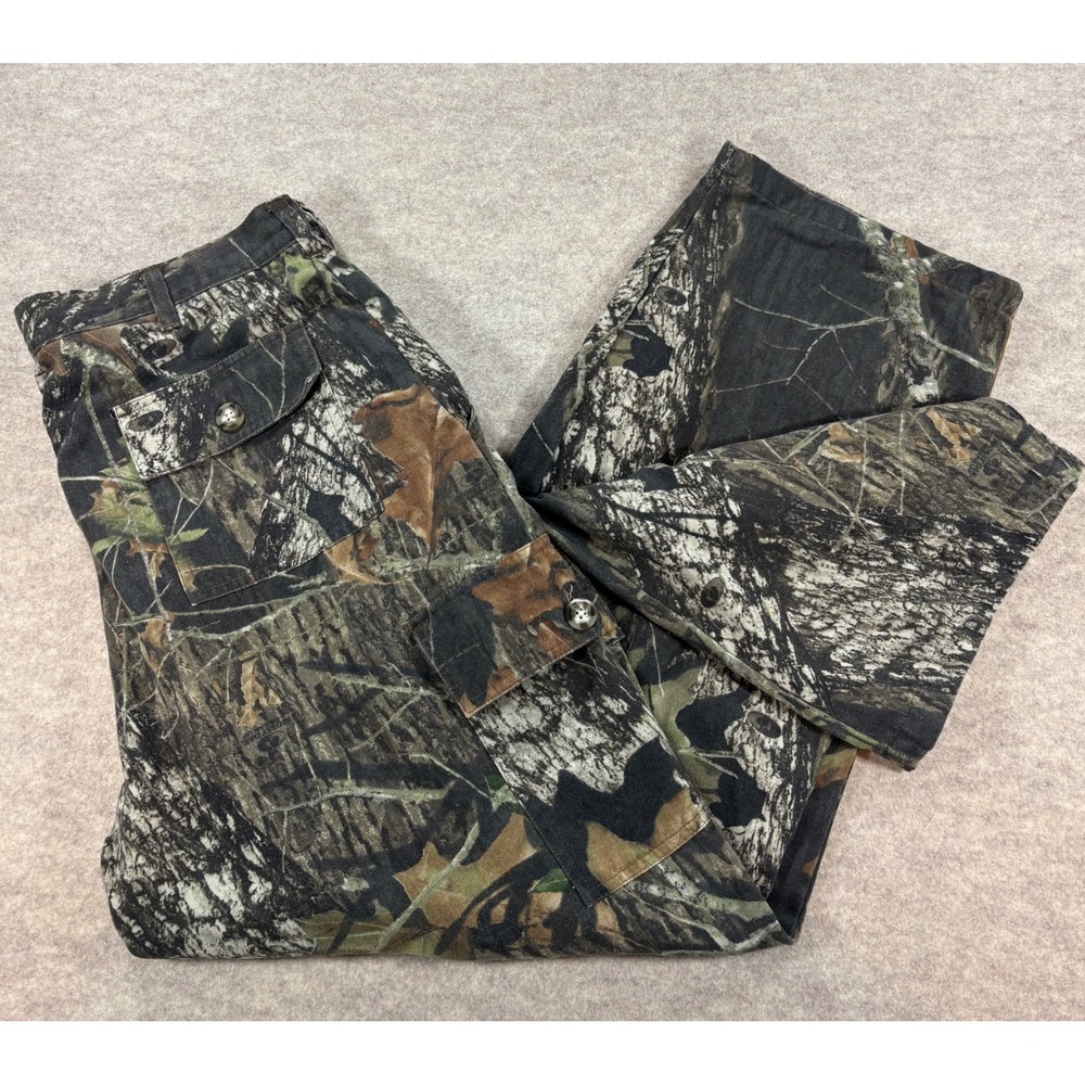 X-Scent Men Large Mossy Oak Break Up Camo Cargo Hunting Pants Scent Control